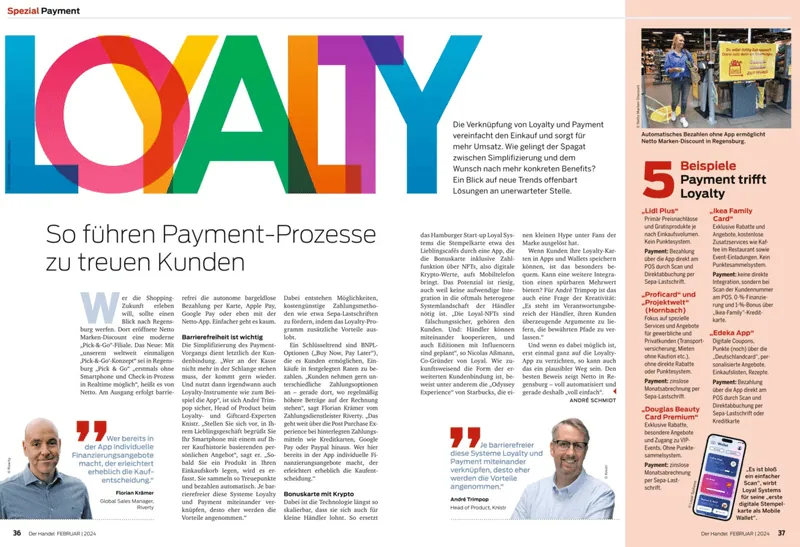 loyal in DER HANDEL Spezial Payment: So führen Payment-Prozesse zu treuen Kunden